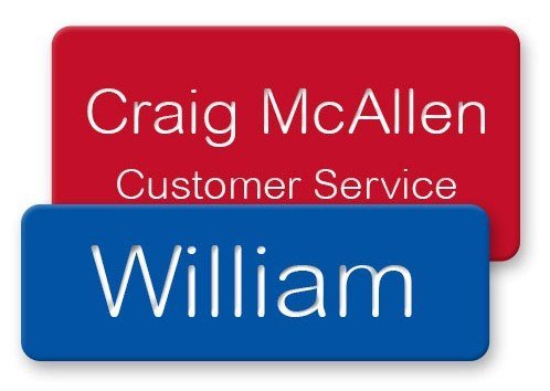 engraved badges plastic name magnetic napnameplates