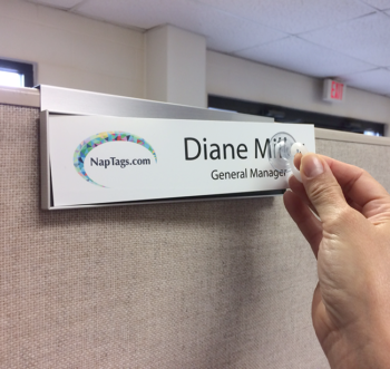 cubicle holder nameplate name plate magnetic sign cubicles frames nameplates office holders signs names napnameplates