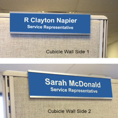 Cubicle Name Plate Holder Frames - 8