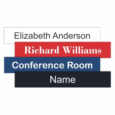 Buy 1.5 H x 6 W, Solid Brass Name Plate, Satin Finish Personalized Custom  Laser Engraved Nameplate Label Art Tag for Frames Notched Square or Round  Corners, Made in USA (6 W)