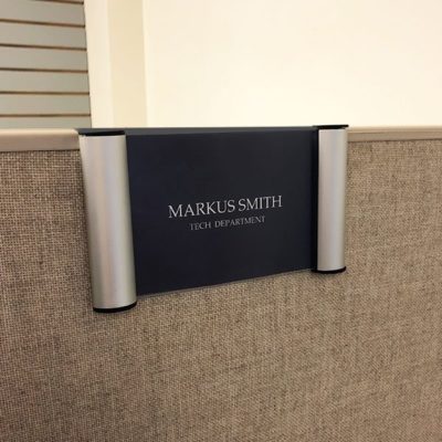 cubicle napnameplates labee