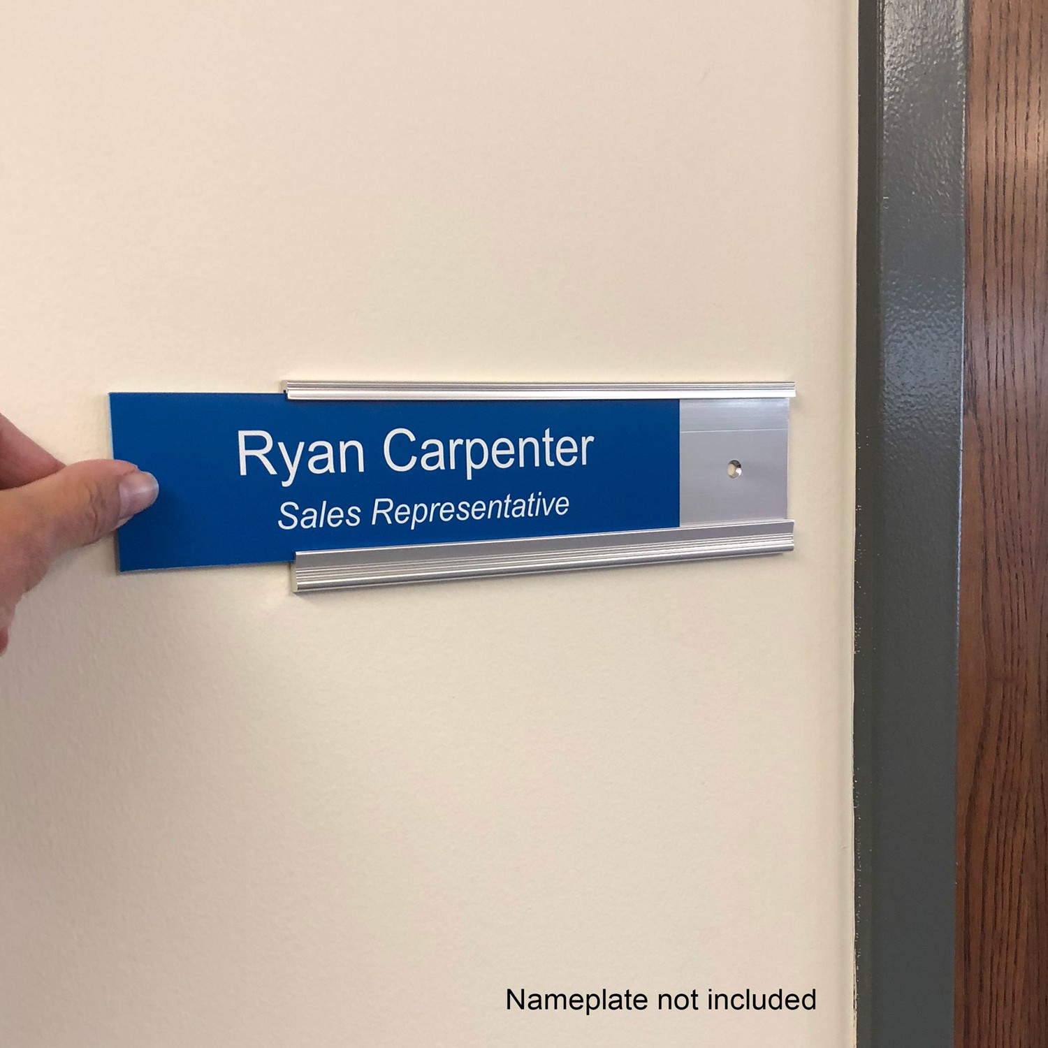 office wall name plate holder