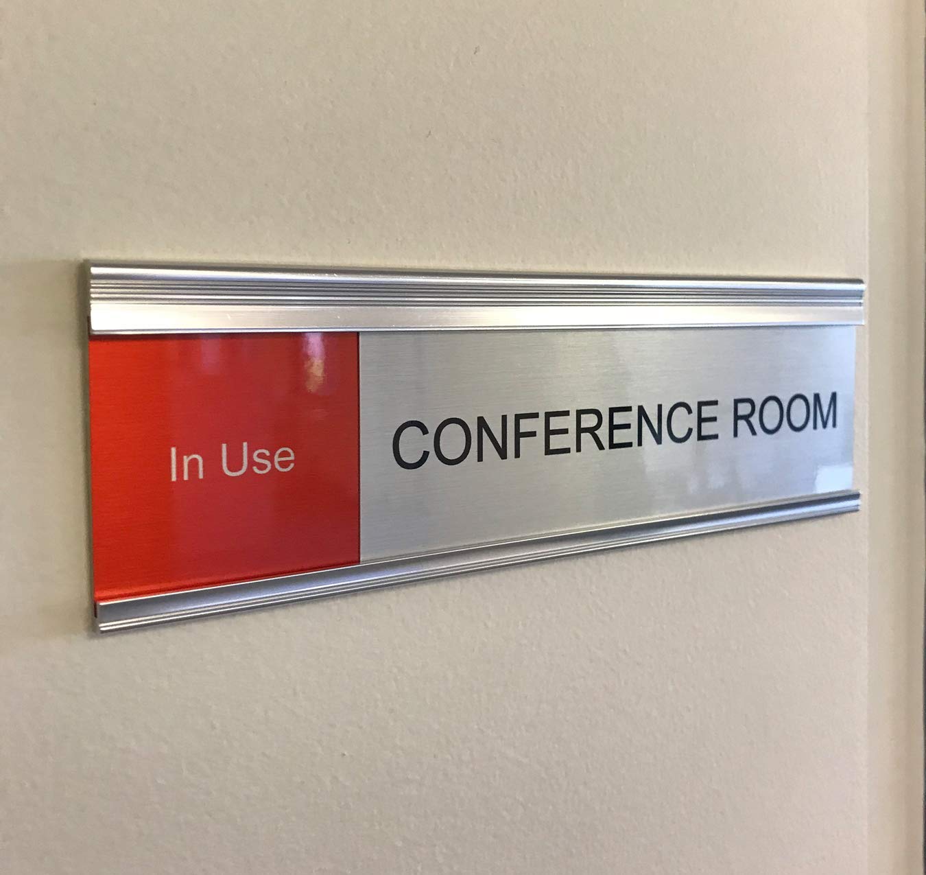 Modern Conference Room Slider Signs Napnameplates