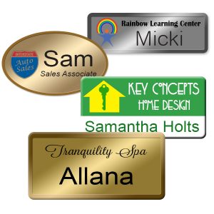 printed name badges - NapNameplates