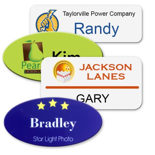 Plastic Name Badges Color Printed Napnameplates