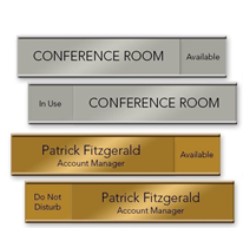 Office Slider Signs for Doors and Cubicles250pxB - NapNameplates