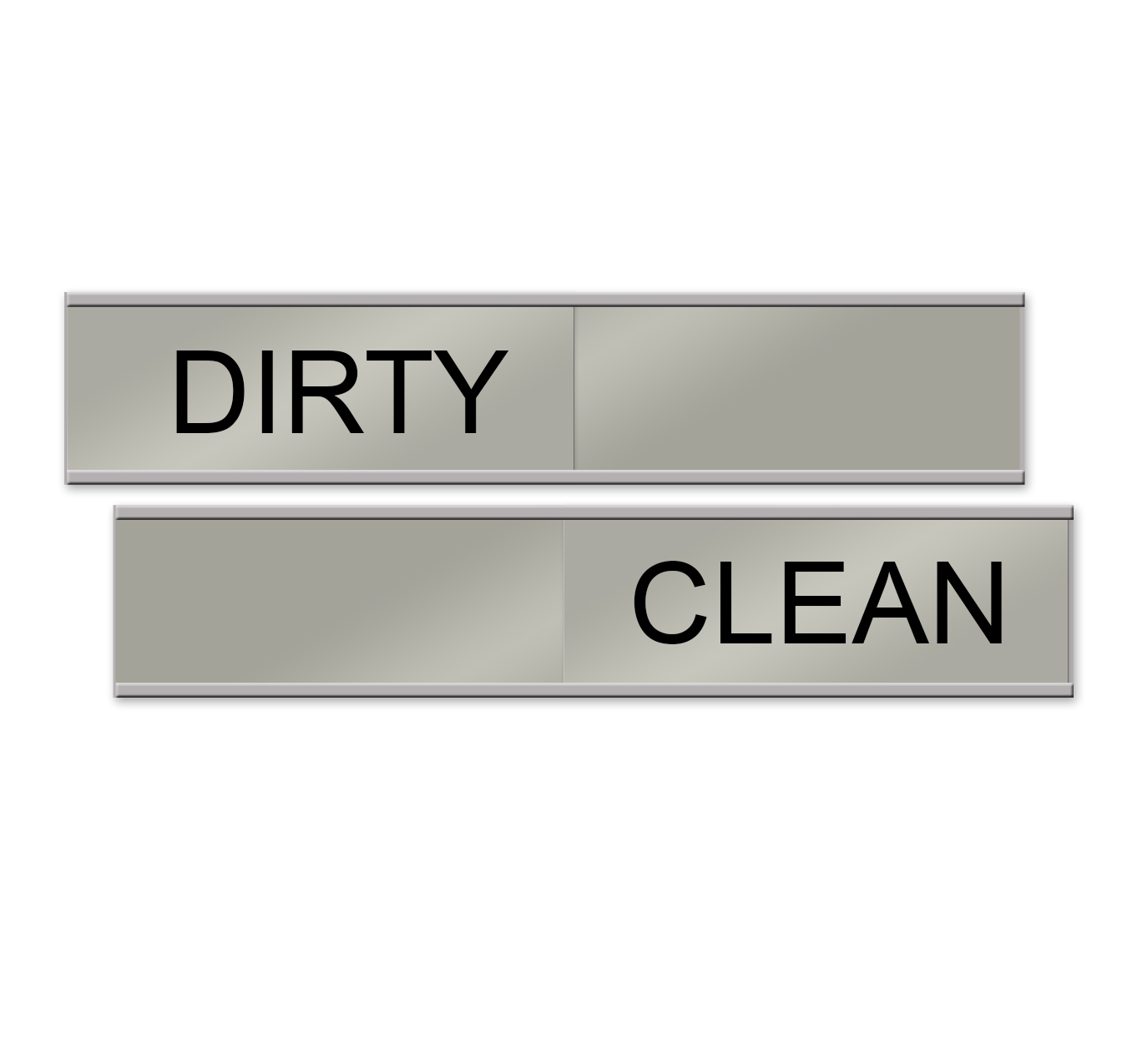 Dirty/Clean Slider Signs for Dishwasher NapNameplates