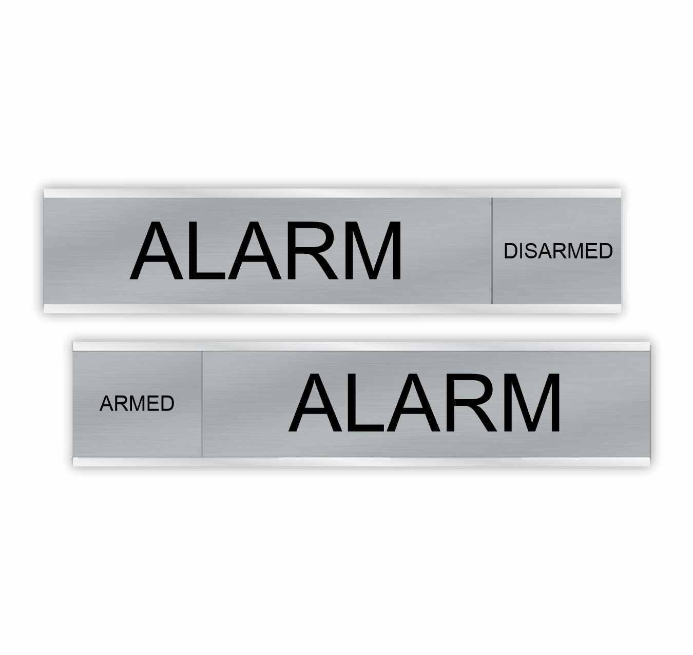 Alarm ARMED/DISARMED Slider Signs 6