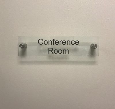 Clear Acrylic Conference Room Signs for Offices - Napnameplates.com