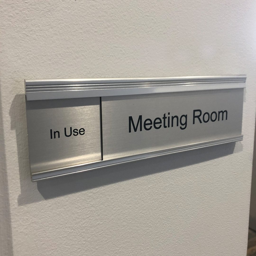 Meeting Room Slider Sign for Offices - NapNameplates