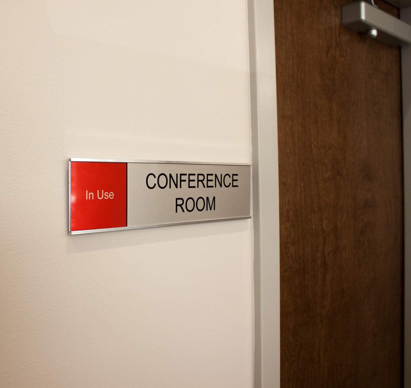 Conference Room Slider Sign, Silver, Conference Room - Nap Nameplates