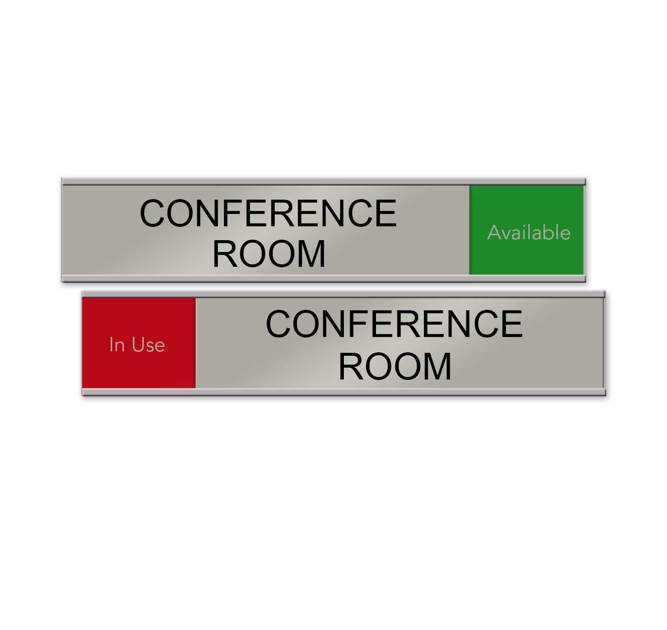 Conference Room Slider Sign, Silver, Conference Room - Nap Nameplates