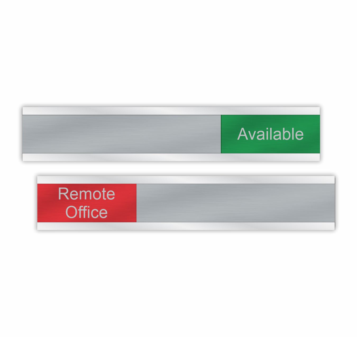 Hybrid Work Availability Slider Signs 6 x 1 or 10 x 2 - NapNameplates