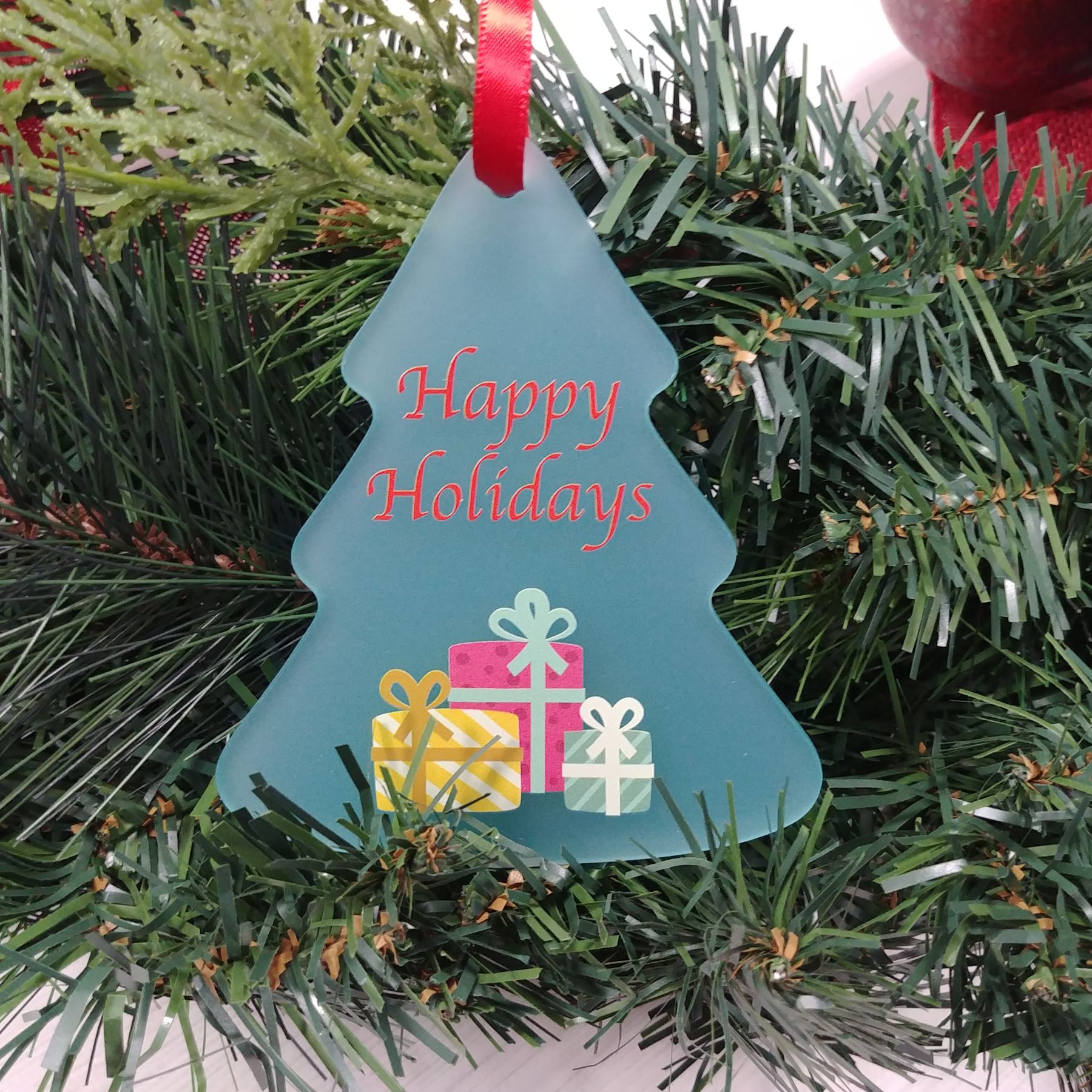 Personalized Acrylic Ornament - Christmas Gift For Family- Upload