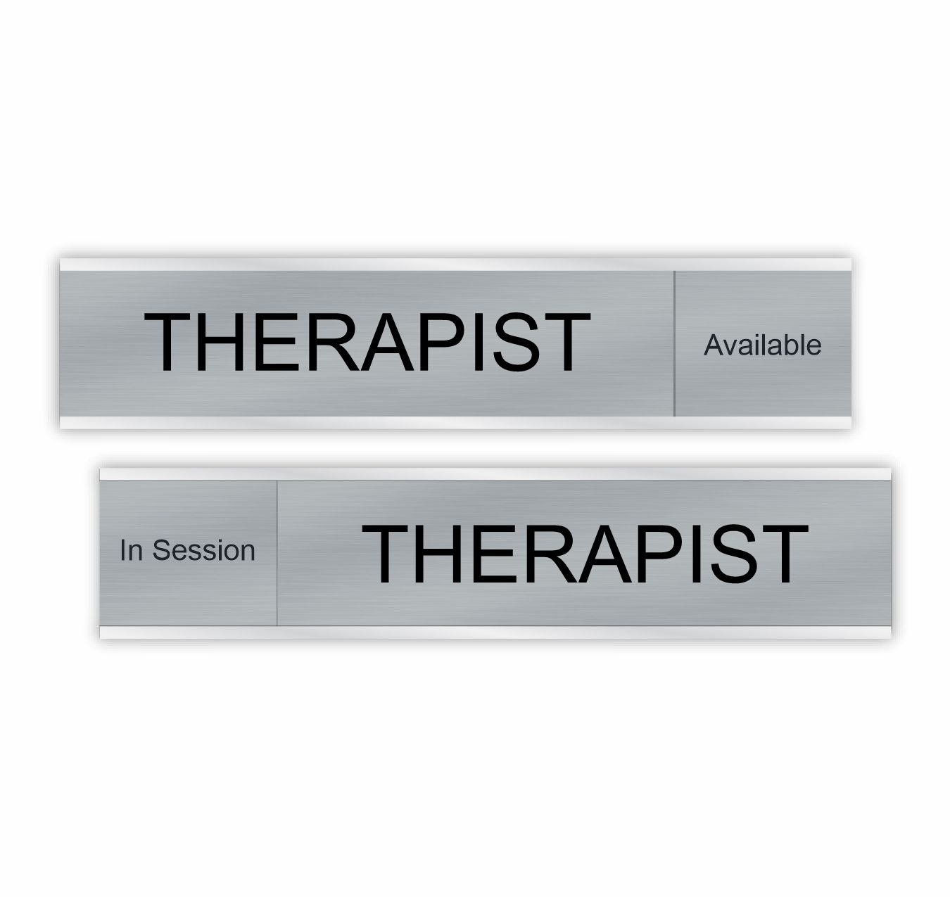 Therapist Slider Signs 6 x 1 or 10 x 2 - NapNameplates