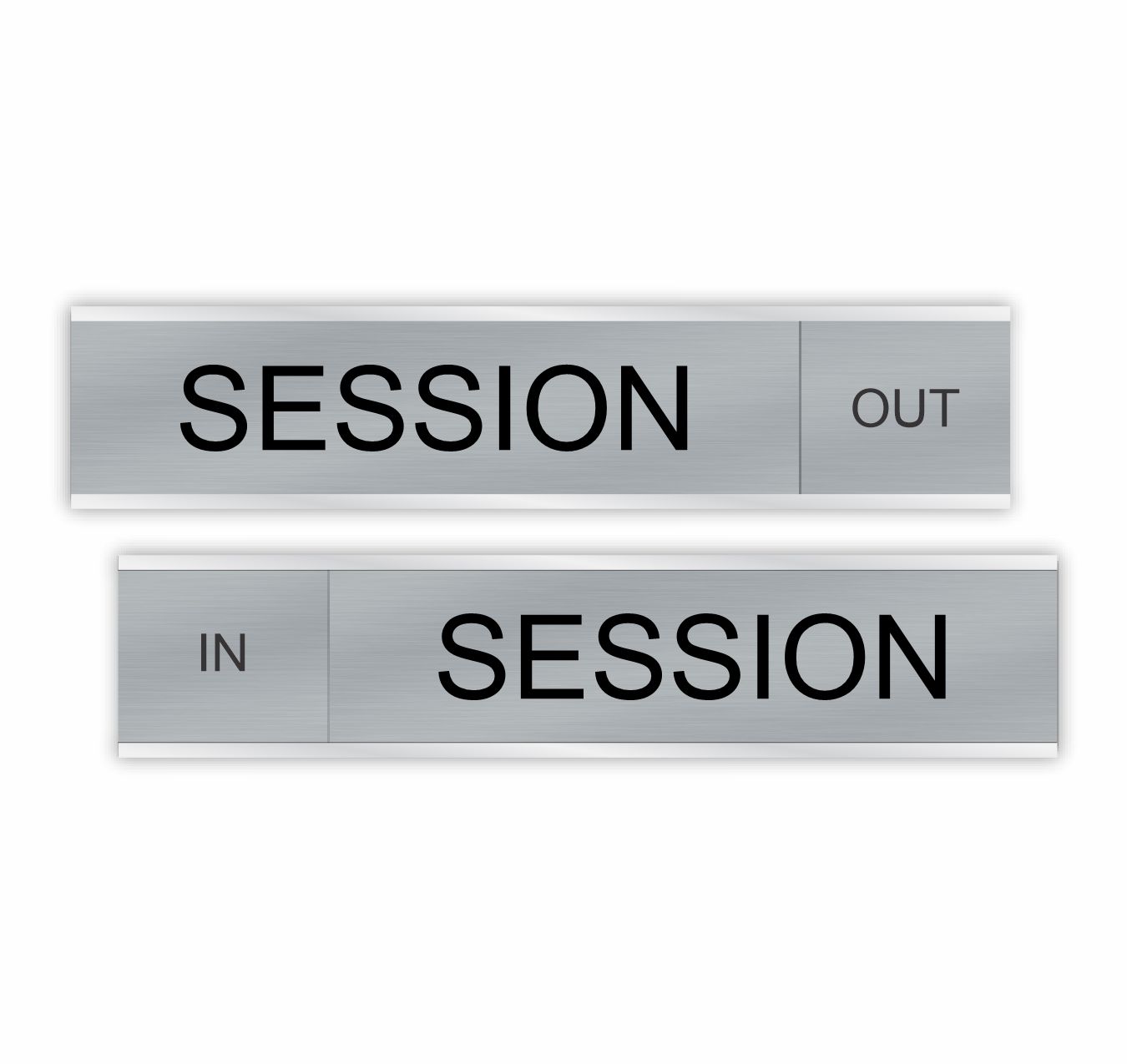 Sliding In Session Office Signs