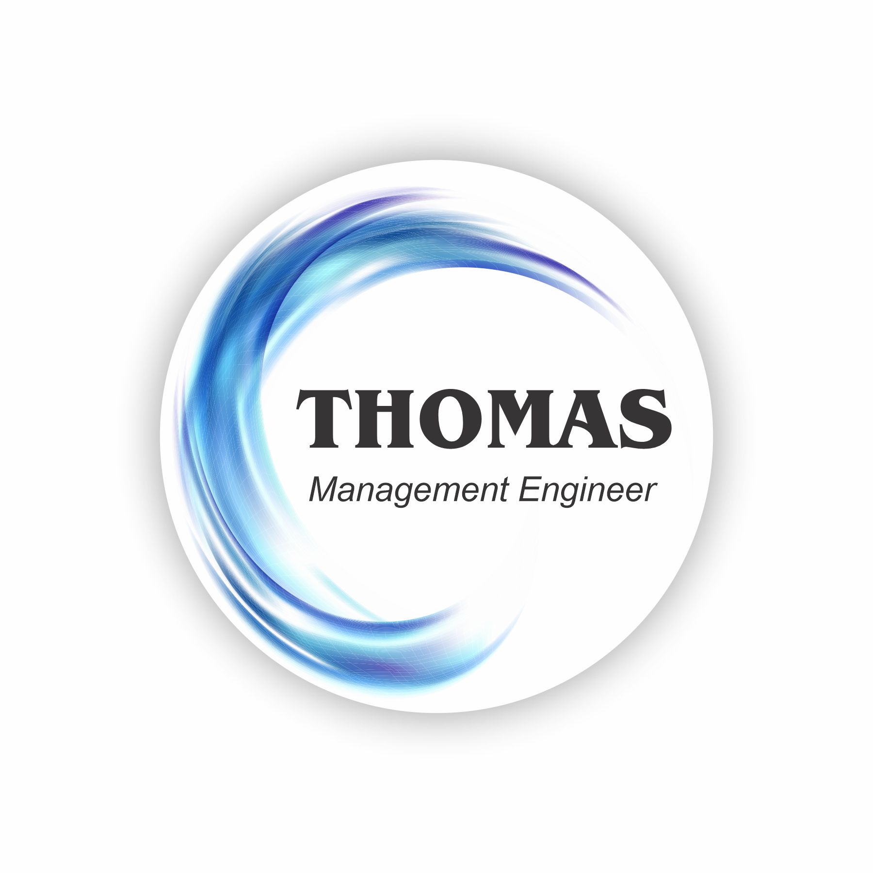 2.5" Circle Plastic Name Badge with Full-Color Printing - Image 2