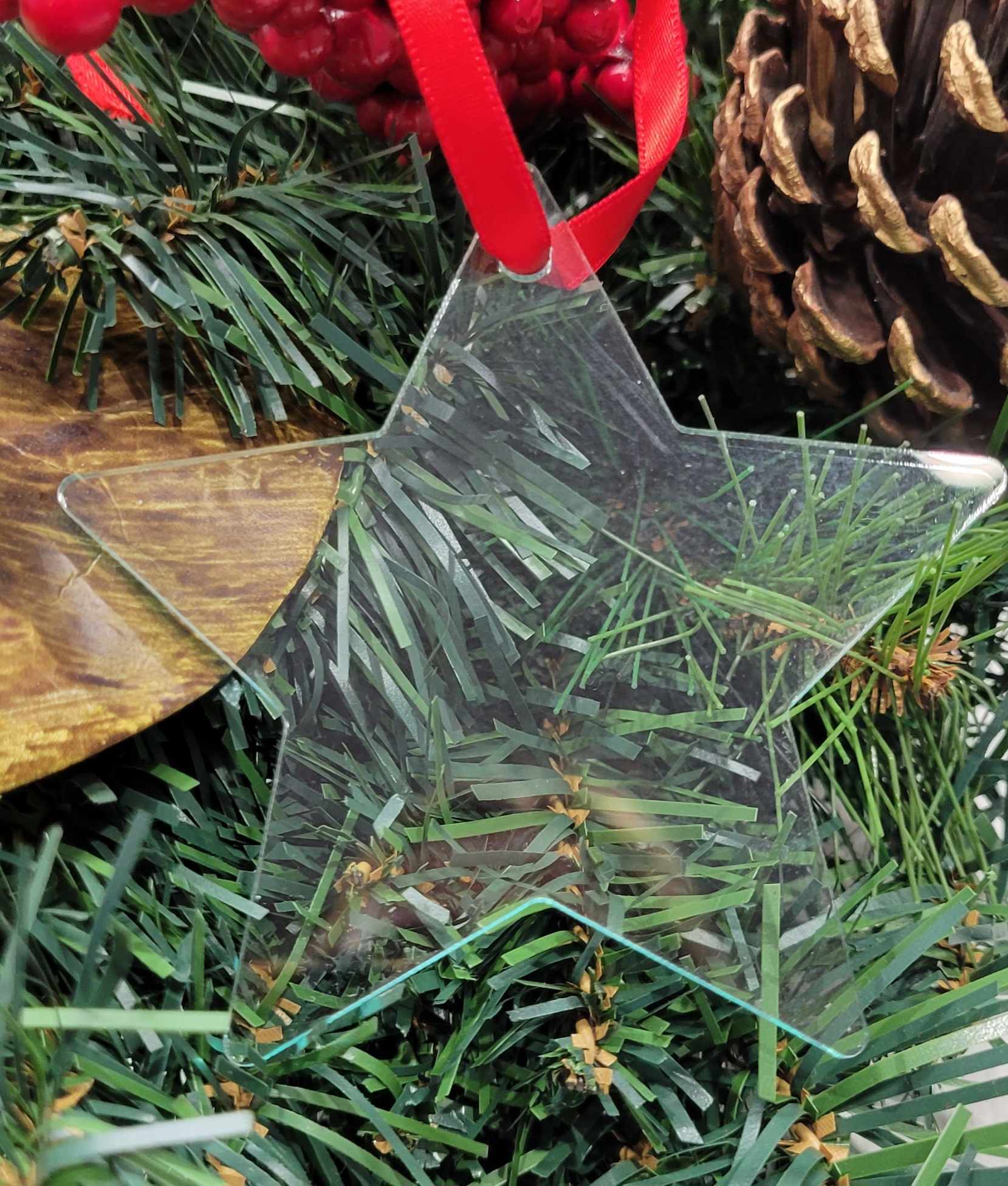 Blank Acrylic Holiday Ornaments - Pack of 25 - NapNameplates