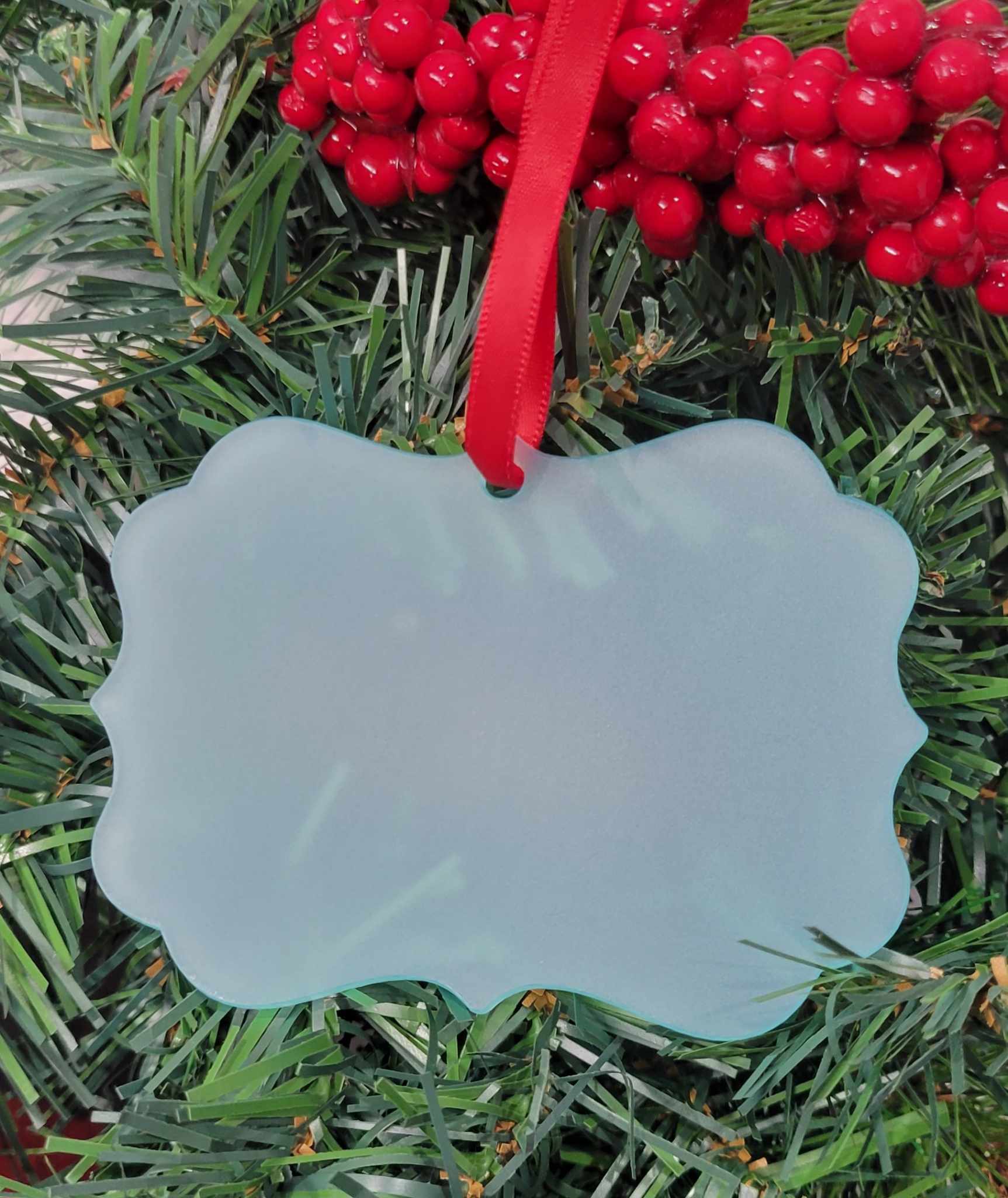 Blank Acrylic Holiday Ornaments - Pack of 25 - NapNameplates