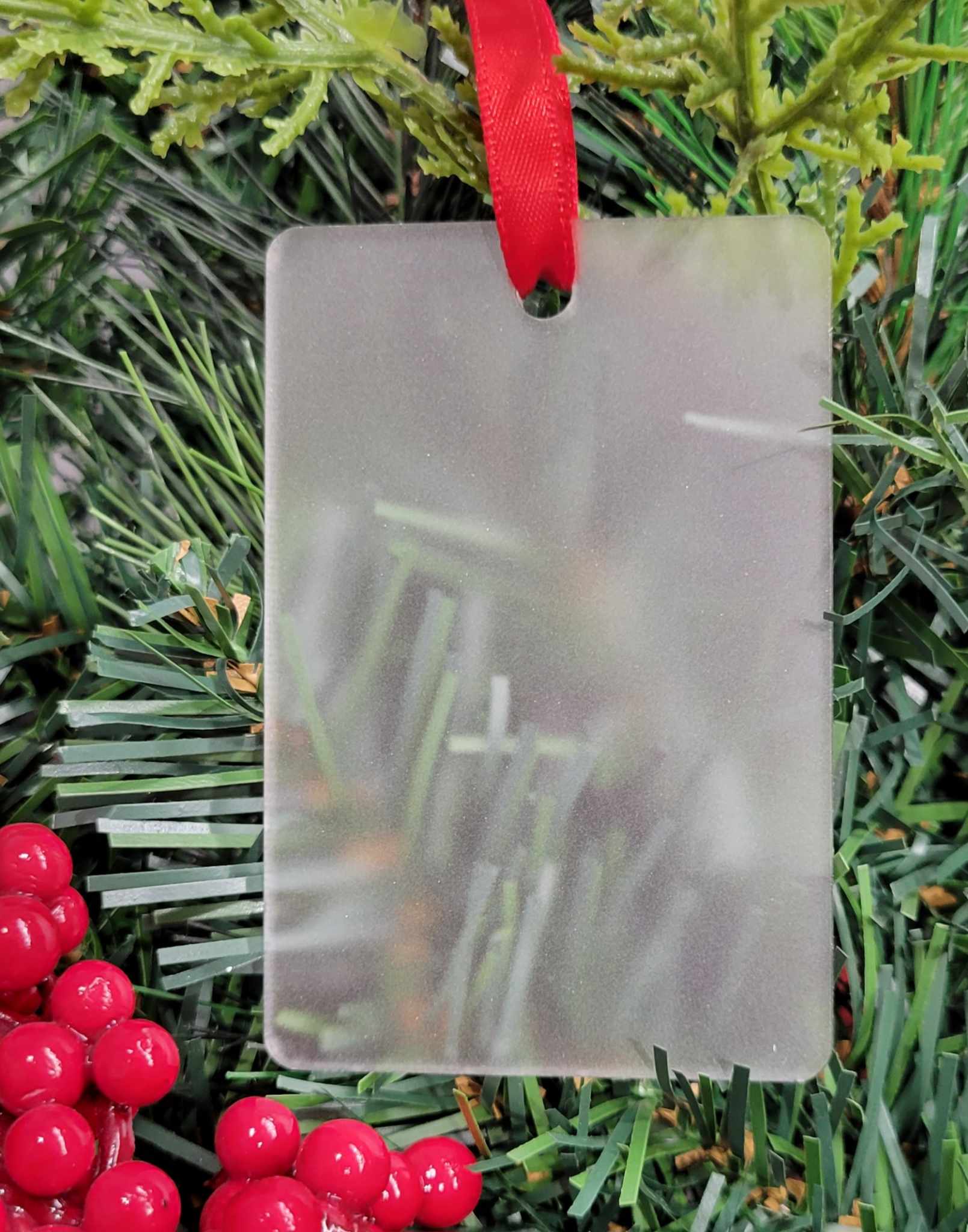 Blank Acrylic Holiday Ornaments - Pack of 25 - NapNameplates