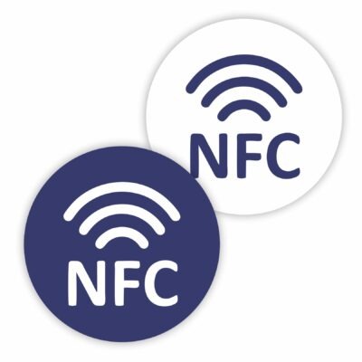 30mm Rigid PVC NFC Tags – 25 Pack